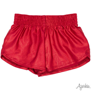 Azarhia Shimmer Steph Shorts - Red