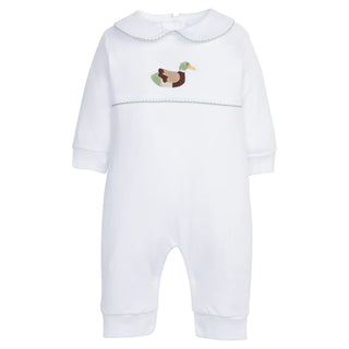 Little English Crochet Playsuit - Mallard