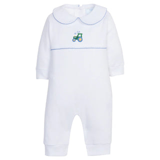Little English Crochet Playsuit - Tractor