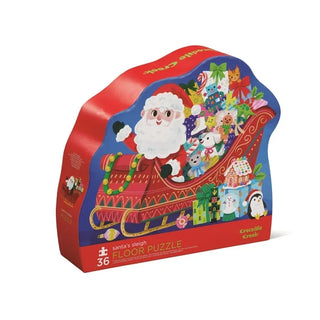 Crocodile Creek 36pc Puzzle - Santa's Sleigh