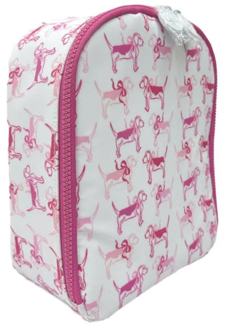 TRVL Bring It Insulated Lunch Bag - Pink Puppy Love