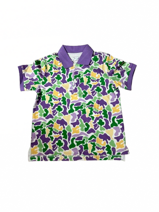 Lulu Bebe Mardi Gras Camo Polo