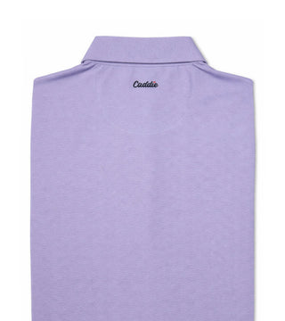 Youth Caddie Golf Wave Polo - Purple