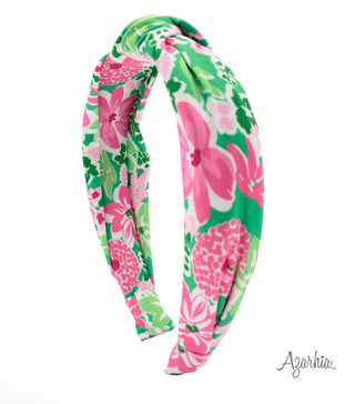 Azarhia Knotted Headband- Botanical Flowers
