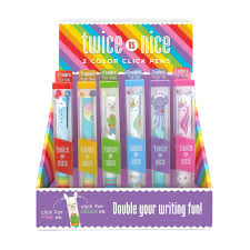 Twice as Nice 2 Color Click Pens