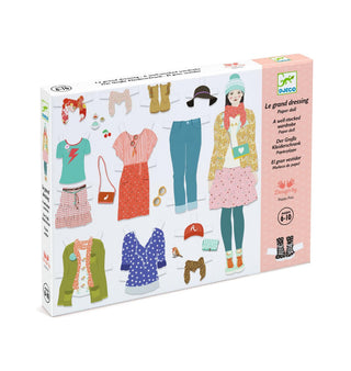 Djeco LGA Paper Fashion Dressing Room Dolls