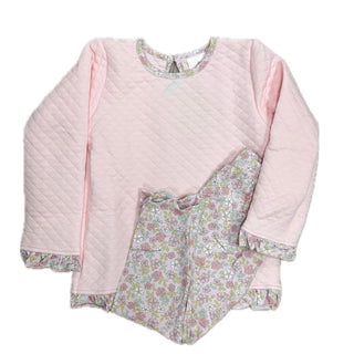 Quilted Top with Floral Liberty Leggings Set