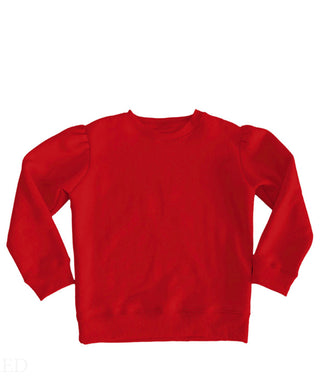 French Terry Holly Sweatshirt - Red