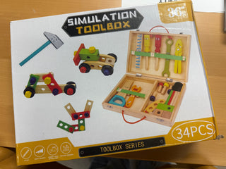 Wooden Toy Tool Box