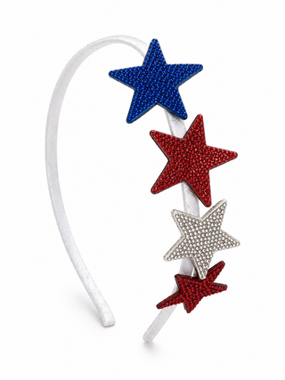 Bari Lynn 4th of July Stars Headband Thin