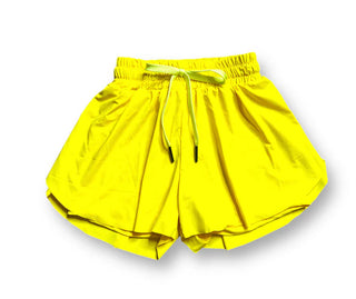 Belle Cher Butterfly Shorts  - Yellow