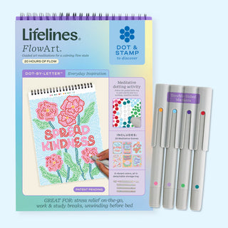 FlowArt Everyday Inspiration Dot-By-Letter pad