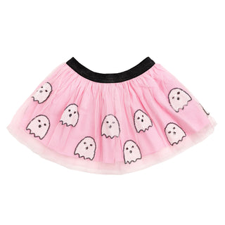 Sweet Wink Pink/White Ghost Halloween Tutu