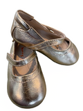 Kimey Bibelo Old Gold Metallic Leather Mary Jane Shoes