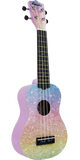Amahi Soprano Ukulele - Rainbow Glitter Design