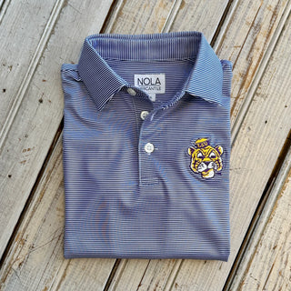 Kids Purple Striped Dri Fit Sailor Mike Polo (Officially Licensed)