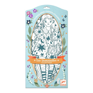 Djeco Les Demoiselle: Angèle & Friends Coloring Paper Dolls