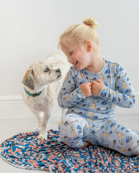 Lev Baby Bamboo Police Pajamas Olly Olly