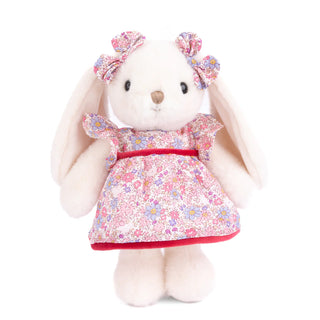 Bukowski Plush Bunny in Floral Dress Dalia Pink