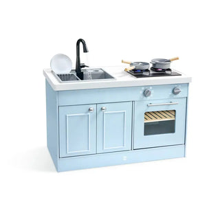 Hape play kitchen sink with running water faucet