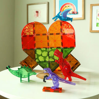 40Pc Magna-Tiles Dinosaur World