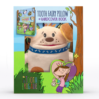 The Tooth Brigade Obi the Dog Tooth Pillow and Book Gift Set