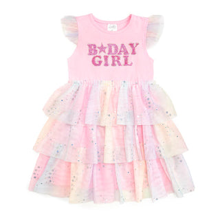 Sweet Wink Birthday Girl Fairy Dust Short Sleeve Tutu Dress