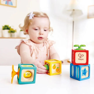 Hape Dynamic Number Blocks wooden counting blocks 1 to 4