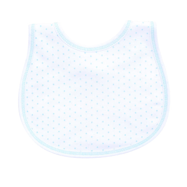 Magnolia Baby Mini Dot Bib - Blue