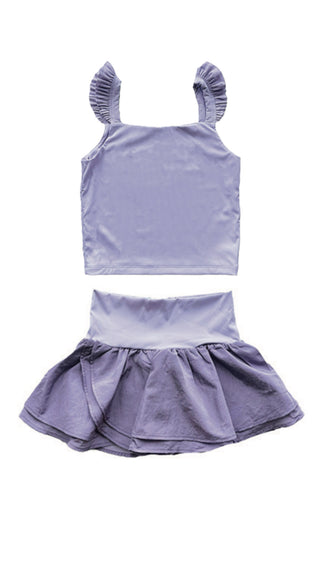 Little Olin Lavender 2Pc Skirt Set