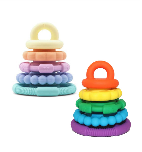 Jellystone Rainbow Stacker Teether Toy Olly Olly jellystone-rainbow-stacker-teether-toy-olly-olly