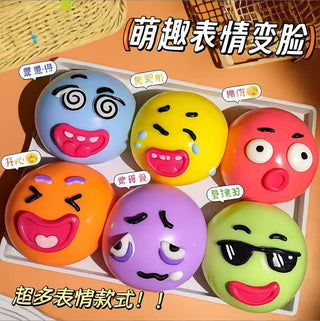 Goofy Emoji Funny Face Squishies