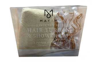 Microfiber Hair Turban & Shower Cap
