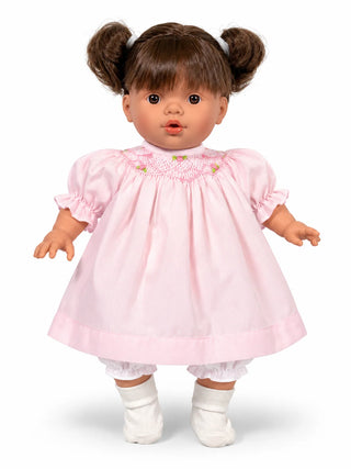 Rosalina 15" Sarah Doll with Short Pigtails and Pink Dress
