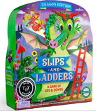 Eeboo Slips & ladders Dragon Edition Shaped Game