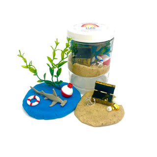 EGKD Shark Play Dough-To-Go Jar