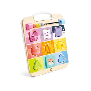 Hape sensory board with textures, lights and sounds