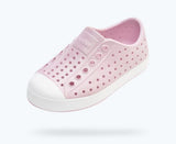 Native Jefferson Kids Slip on Shoes - Barely Pink Bling/ Shell White
