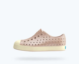 Native Jefferson Kids Slip on Shoes - Chameleon Pink Bling/Bone White