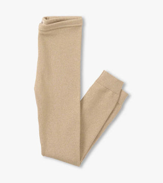 Gold Glitter Knit Tights