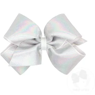 Wee Ones King Mirror Dot Grosgrain Overlay Bow