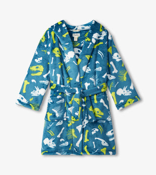 Boys Dino Fossils Fleece Robe