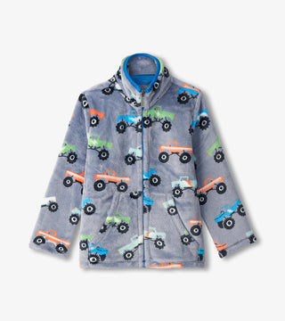 Boys Monster Truck Fleece Zip-Up Jacket