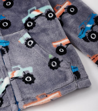 Boys Monster Truck Fleece Zip-Up Jacket