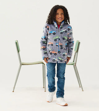 Boys Monster Truck Fleece Zip-Up Jacket