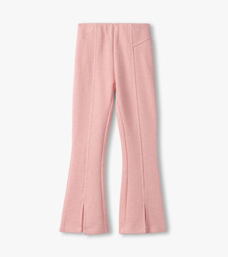 Hatley Flamingo Pink Herringbone Bell Bottoms