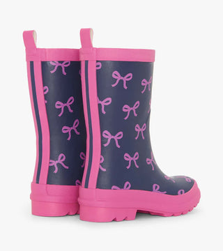 Hatley Navy Teeny Bows Matte Rain Boots
