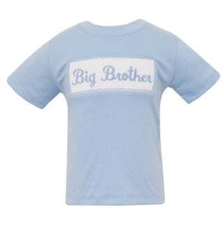Anavini Boys Big Brother Blue Knit T-shirt