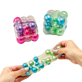 Cube Squeeze Bubble Bead Ball