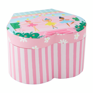 Heart Shaped Ballerina Jewelry Box